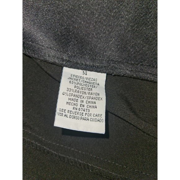 Danny & Nicole Blazer Women's 14 Pockets Button Up Long Sleeve Black - Picture 10 of 11